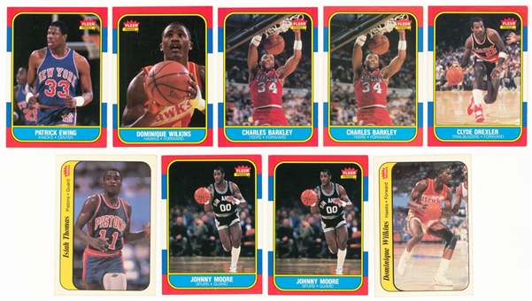1986-87 Fleer Basketball Card Collection (130+)